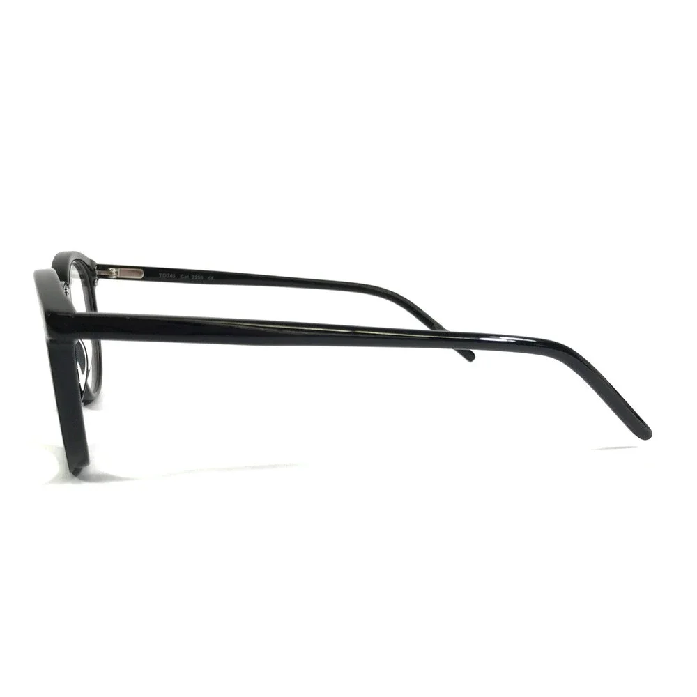 Tom Davies Eyeglasses Frames TD745 Col. 2250 Polished Shiny Black 48-20-140